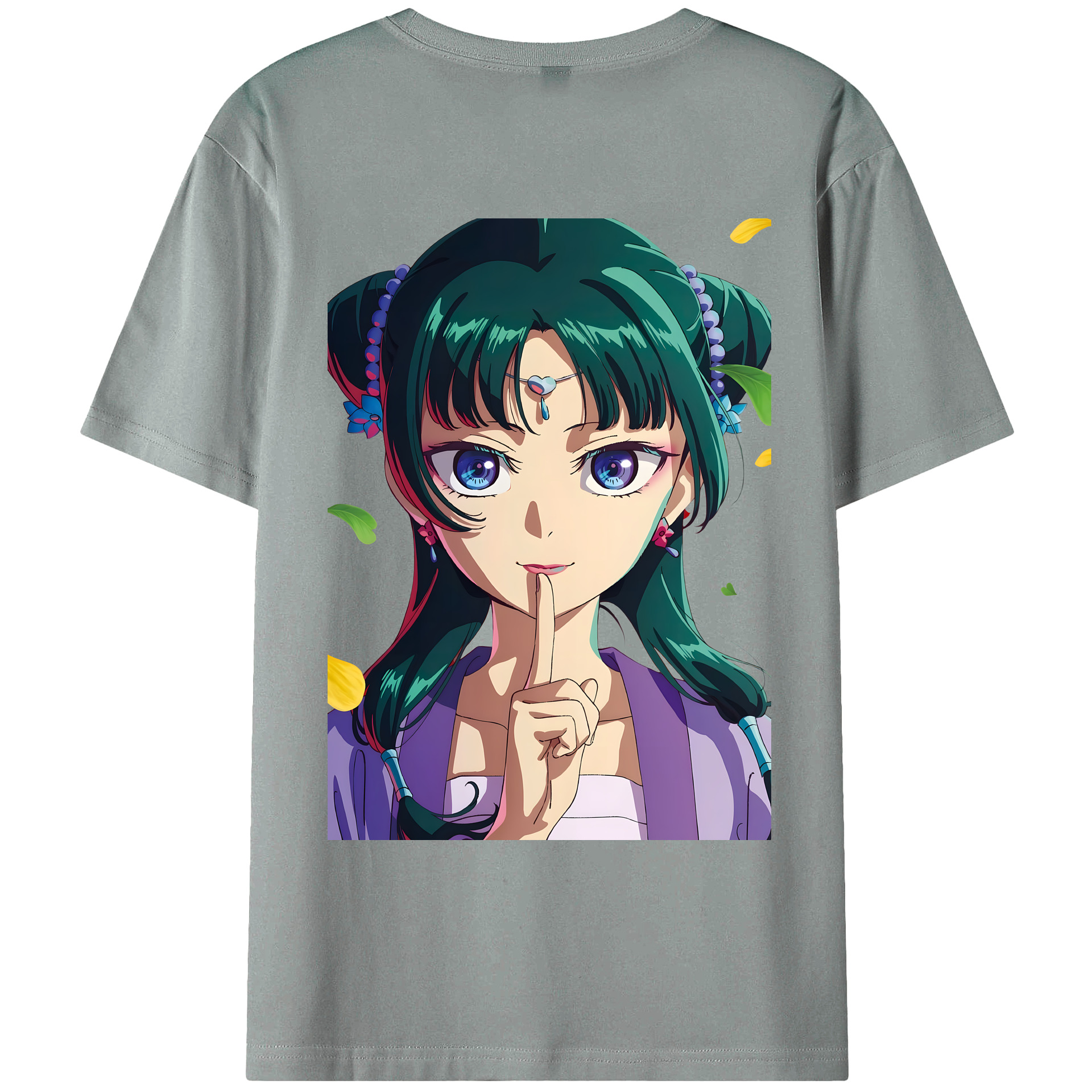 （画像用） 薬屋のひとりごと The Apothecary Diaries 綿100％ メンズ半袖Tシャツ（バックプリント） 通気性